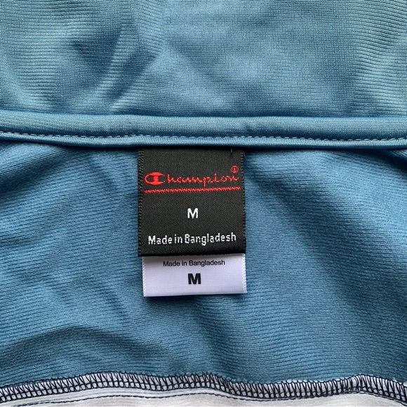 Champion Full Zip Jacket Color Block Retro Medium - Picture 5 of 7